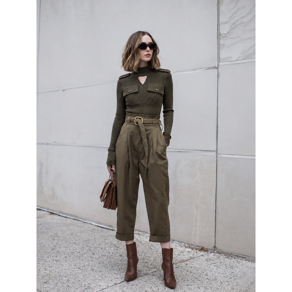 Bottega Veneta Salon 02 Runway Military Ribbed Cutout Sweater Daniel Lee Berlin